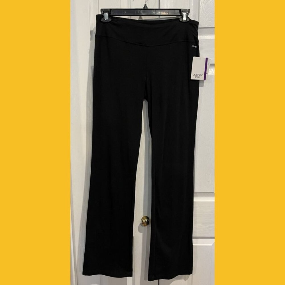 Jockey Sport Bootleg Yoga Pants, Size Large Long, New with Tags, 35.5" Inseam